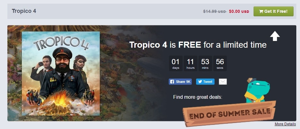 รับเกม Tropico 4 ฟรี บน Humblebundle
