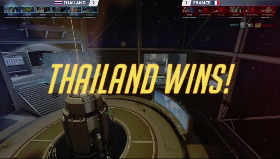 แฟนเกมชื่นชม ทีมไทยเฮฮา แข่ง Overwatch แมตซ์ปะทะฝรั่งเศส