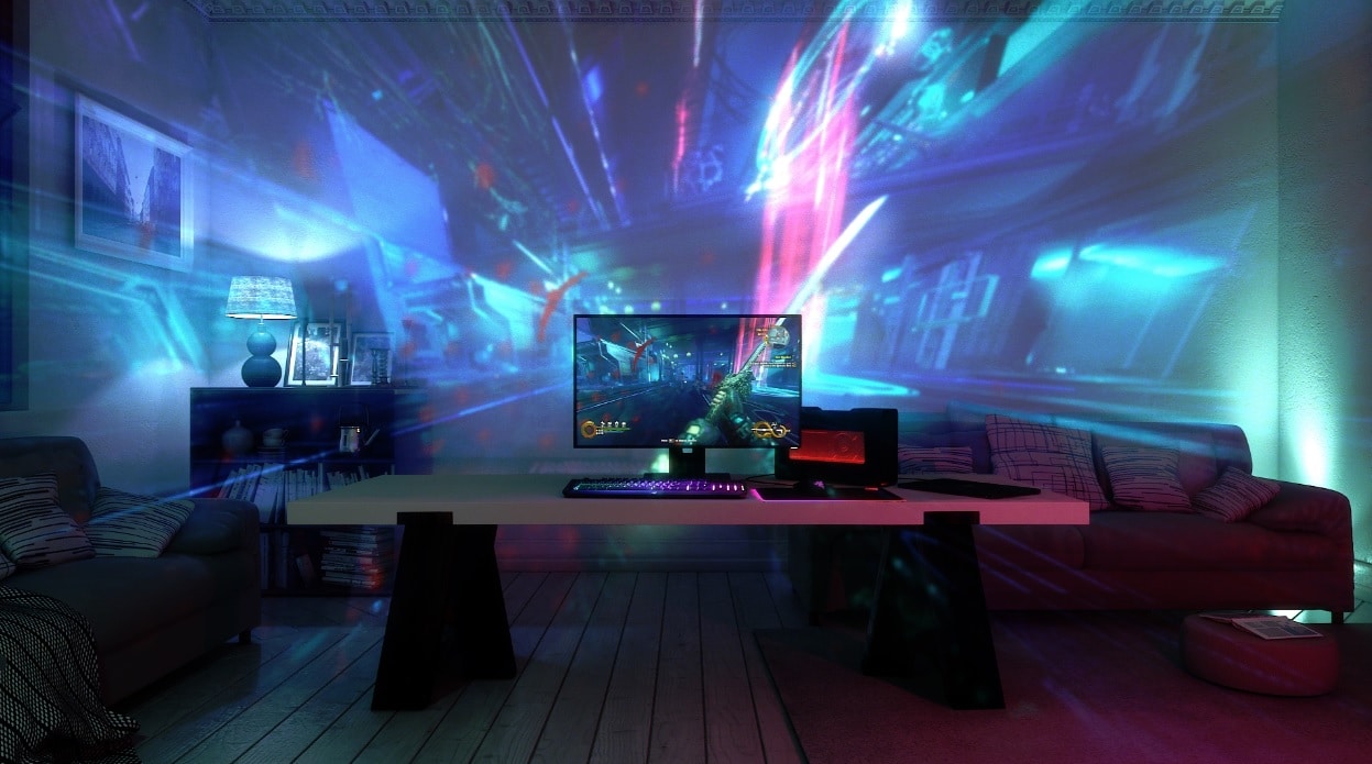 Razer เปิดตัว Project Ariana ที่จะนำ Razer Chroma สู่โลก PRE-VR ด้วยเทคโนโลยีโปรเจคเตอร์