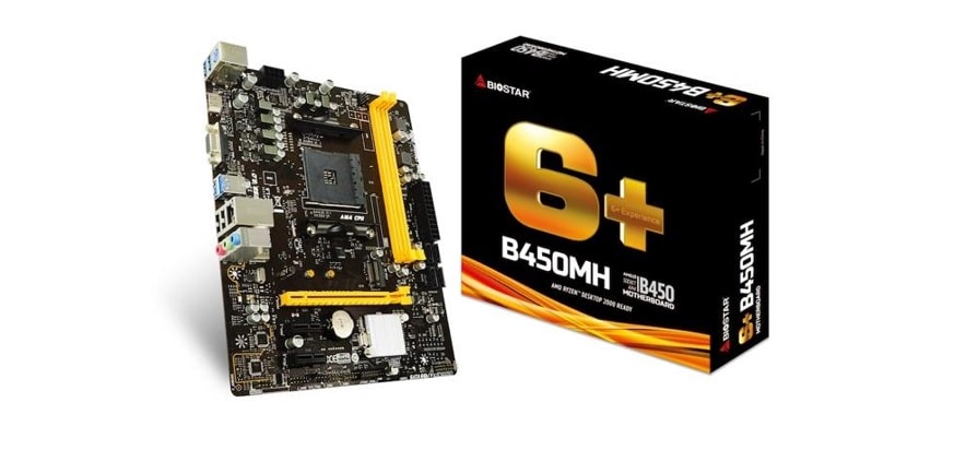 BIOSTAR เปิดตัว B450MH เมนบอร์ดระดับกลาง สำหรับ AMD AM4 Ryzen 1st และ 2nd Gen Processors